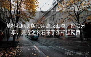 茶杯狐网页版使用建议汇总：经验分享，最近怎么看不了茶杯狐网页