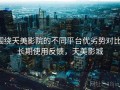 围绕天美影院的不同平台优劣势对比：长期使用反馈，天美影城