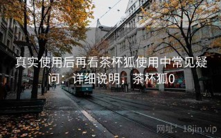 真实使用后再看茶杯狐使用中常见疑问：详细说明，茶杯狐0