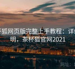 茶杯狐网页版完整上手教程：详细说明，茶杯狐官网2021