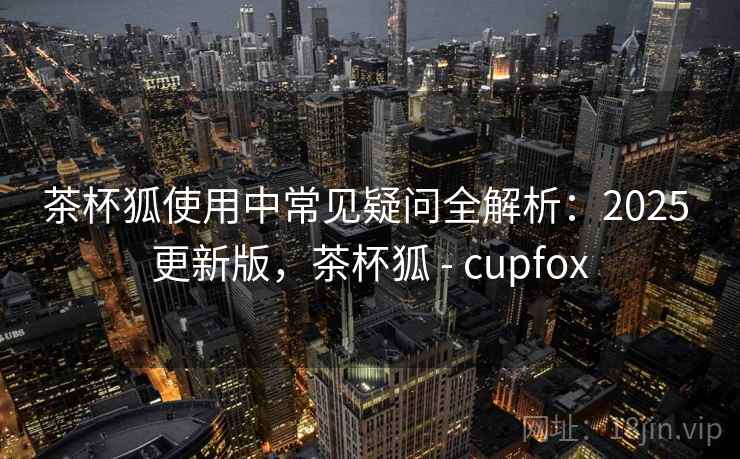 茶杯狐使用中常见疑问全解析：2025 更新版，茶杯狐 - cupfox