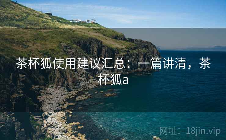 茶杯狐使用建议汇总:一篇讲清,茶杯狐a 茶杯狐使用建议汇总:一篇讲清,茶杯狐a